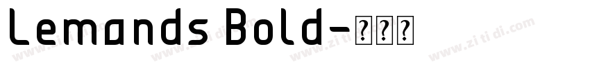 Lemands Bold字体转换